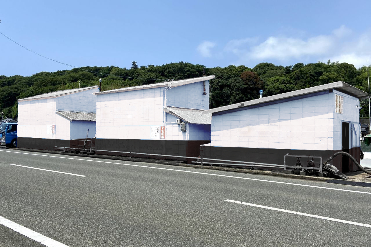 玉江石油の倉庫